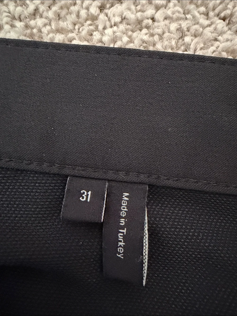 Theory Black Raffi Slim Fit Trousers